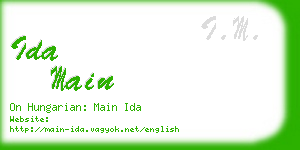 ida main business card